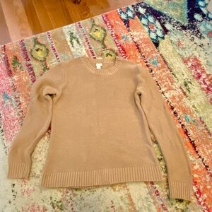 Jcrew Classic Tan Sweater